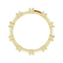 Sapphire Row Natural Diamond Knife-Edge Eternity Band - 14K Yellow Gold, 7.5 (view 2)