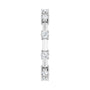 Sapphire Row Natural Diamond Knife-Edge Eternity Band - Platinum, 7 (view 3)
