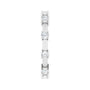 Sapphire Row Natural Diamond Knife-Edge Eternity Band - Platinum, 6.5 (view 3)