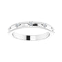Sapphire Row Natural Diamond Celestial Eternity Band - 14K White Gold, 1.5 mm, 5.5 (view 3)