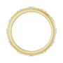 Sapphire Row Natural Diamond Celestial Eternity Band - 14K Yellow Gold, 1.1 mm, 4.5 (view 2)