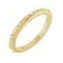 Sapphire Row Natural Diamond Celestial Eternity Band - 14K Yellow Gold, 1.1 mm, 5.5