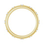 Sapphire Row Natural Diamond Celestial Eternity Band - 14K Yellow Gold, 1.1 mm, 5.5 (view 2)