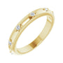 Sapphire Row Natural Diamond Celestial Eternity Band - 14K Yellow Gold, 1.5 mm, 4.5