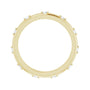 Sapphire Row Natural Diamond Celestial Eternity Band - 14K Yellow Gold, 1.5 mm, 5.5 (view 2)