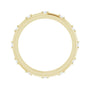 Sapphire Row Natural Diamond Celestial Eternity Band - 14K Yellow Gold, 1.5 mm, 6.5 (view 2)