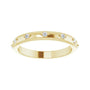 Sapphire Row Natural Diamond Celestial Eternity Band - 14K Yellow Gold, 1.5 mm, 6.5 (view 3)