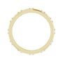 Sapphire Row Natural Diamond Celestial Eternity Band - 14K Yellow Gold, 1.5 mm, 7.5 (view 2)