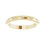 Sapphire Row Natural Diamond Celestial Eternity Band - 14K Yellow Gold, 1.5 mm, 7.5 (view 3)