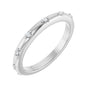 Sapphire Row Natural Diamond Celestial Eternity Band - Platinum, 1.1 mm, 4