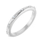 Sapphire Row Natural Diamond Celestial Eternity Band - Platinum, 1.1 mm, 5