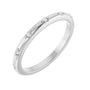 Sapphire Row Natural Diamond Celestial Eternity Band - Platinum, 1.1 mm, 7