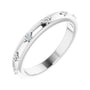 Sapphire Row Natural Diamond Celestial Eternity Band - Platinum, 1.5 mm, 5