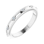Sapphire Row Natural Diamond Celestial Eternity Band - Platinum, 1.5 mm, 6