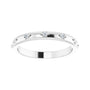 Sapphire Row Natural Diamond Celestial Eternity Band - Platinum, 1.5 mm, 8 (view 3)