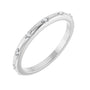 Sapphire Row Natural Diamond Celestial Eternity Band - Platinum, 1.1 mm, 7.5