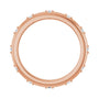 Sapphire Row Natural Diamond Celestial Eternity Band - 14K Rose Gold, 1.1 mm, 4 (view 2)