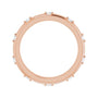 Sapphire Row Natural Diamond Celestial Eternity Band - 14K Rose Gold, 1.5 mm, 4 (view 2)