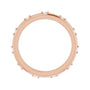 Sapphire Row Natural Diamond Celestial Eternity Band - 14K Rose Gold, 1.5 mm, 5 (view 2)