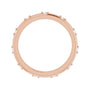 Sapphire Row Natural Diamond Celestial Eternity Band - 14K Rose Gold, 1.5 mm, 6 (view 2)