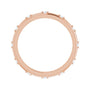 Sapphire Row Natural Diamond Celestial Eternity Band - 14K Rose Gold, 1.5 mm, 8 (view 2)