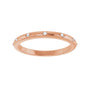 Sapphire Row Natural Diamond Celestial Eternity Band - 14K Rose Gold, 1.1 mm, 7.5 (view 3)