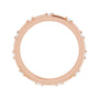 Sapphire Row Natural Diamond Celestial Eternity Band - 14K Rose Gold, 1.5 mm, 5.5 (view 2)