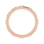 Sapphire Row Natural Diamond Celestial Eternity Band - 14K Rose Gold, 1.5 mm, 6.5 (view 2)