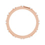 Sapphire Row Natural Diamond Celestial Eternity Band - 14K Rose Gold, 1.5 mm, 7.5 (view 2)