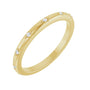 Sapphire Row Natural Diamond Celestial Eternity Band - 14K Yellow Gold, 1.1 mm, 7