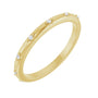 Sapphire Row Natural Diamond Celestial Eternity Band - 14K Yellow Gold, 1.1 mm, 8