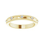 Sapphire Row Natural Diamond Celestial Eternity Band - 14K Yellow Gold, 1.5 mm, 4 (view 3)