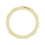 Sapphire Row Natural Diamond Celestial Eternity Band - 14K Yellow Gold, 1.5 mm, 5 (view 2)
