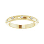 Sapphire Row Natural Diamond Celestial Eternity Band - 14K Yellow Gold, 1.5 mm, 5 (view 3)