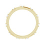 Sapphire Row Natural Diamond Celestial Eternity Band - 14K Yellow Gold, 1.5 mm, 6 (view 2)