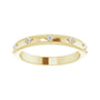 Sapphire Row Natural Diamond Celestial Eternity Band - 14K Yellow Gold, 1.5 mm, 6 (view 3)