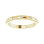 Sapphire Row Natural Diamond Celestial Eternity Band - 14K Yellow Gold, 1.5 mm, 8 (view 3)