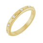 Sapphire Row Lab-Grown Diamond Celestial Eternity Band - 14K Yellow Gold