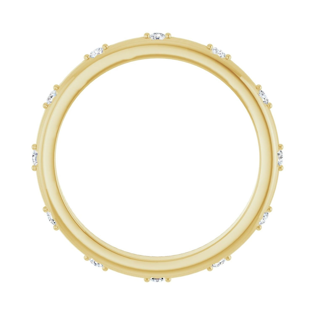 Sapphire Row Lab-Grown Diamond Celestial Eternity Band - 14K Yellow Gold (view 2)