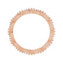 Sapphire Row Natural Diamond Twisted Pavé Eternity Band - 14K Rose Gold (view 2)