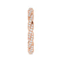 Sapphire Row Natural Diamond Twisted Pavé Eternity Band - 14K Rose Gold (view 4)