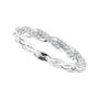 Sapphire Row Natural Diamond Twisted Pavé Eternity Band - Platinum (view 5)