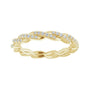 Sapphire Row Natural Diamond Twisted Pavé Eternity Band - 14K Yellow Gold (view 3)