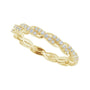 Sapphire Row Natural Diamond Twisted Pavé Eternity Band - 14K Yellow Gold (view 5)