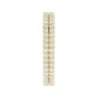 Sapphire Row Natural Diamond Double-Row Eternity Band - 14K Yellow Gold (view 4)