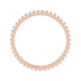 Sapphire Row Natural Diamond Double-Row Eternity Band - 14K Rose Gold (view 2)