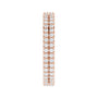Sapphire Row Natural Diamond Double-Row Eternity Band - 14K Rose Gold (view 4)