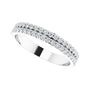 Sapphire Row Natural Diamond Double-Row Eternity Band - Platinum (view 5)