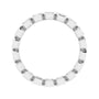 Sapphire Row Natural Diamond Asscher Station Band - Platinum, 2 × 2 mm, 6 (view 2)