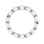 Sapphire Row Natural Diamond Asscher Station Band - Platinum, 2.5 × 2.5 mm, 7 (view 2)